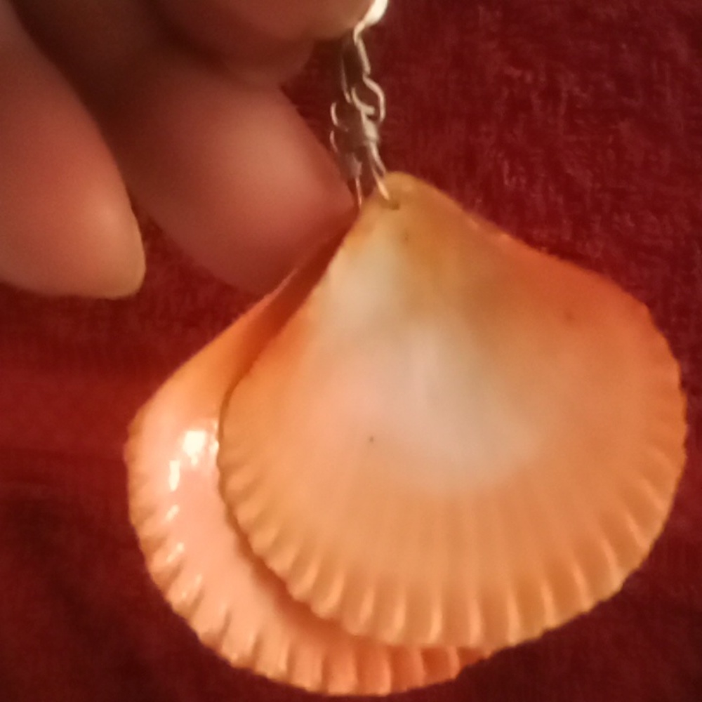 Inlay shell earrings - Picture 2 of 2